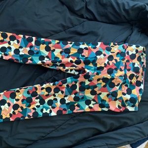 LuLaRoe multi-color Minnie Mouse leggings